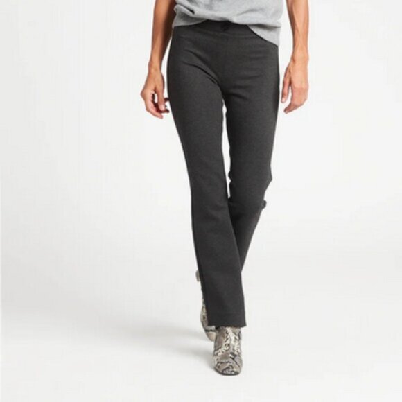 Betabrand Straight Leg Two-Pocket Dress Pant Size Medium Charcoal Neutral Yoga - Picture 1 of 11